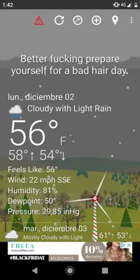 What The Forecast android App screenshot 0