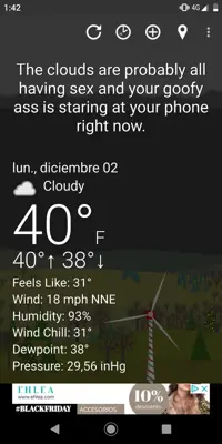 What The Forecast android App screenshot 1